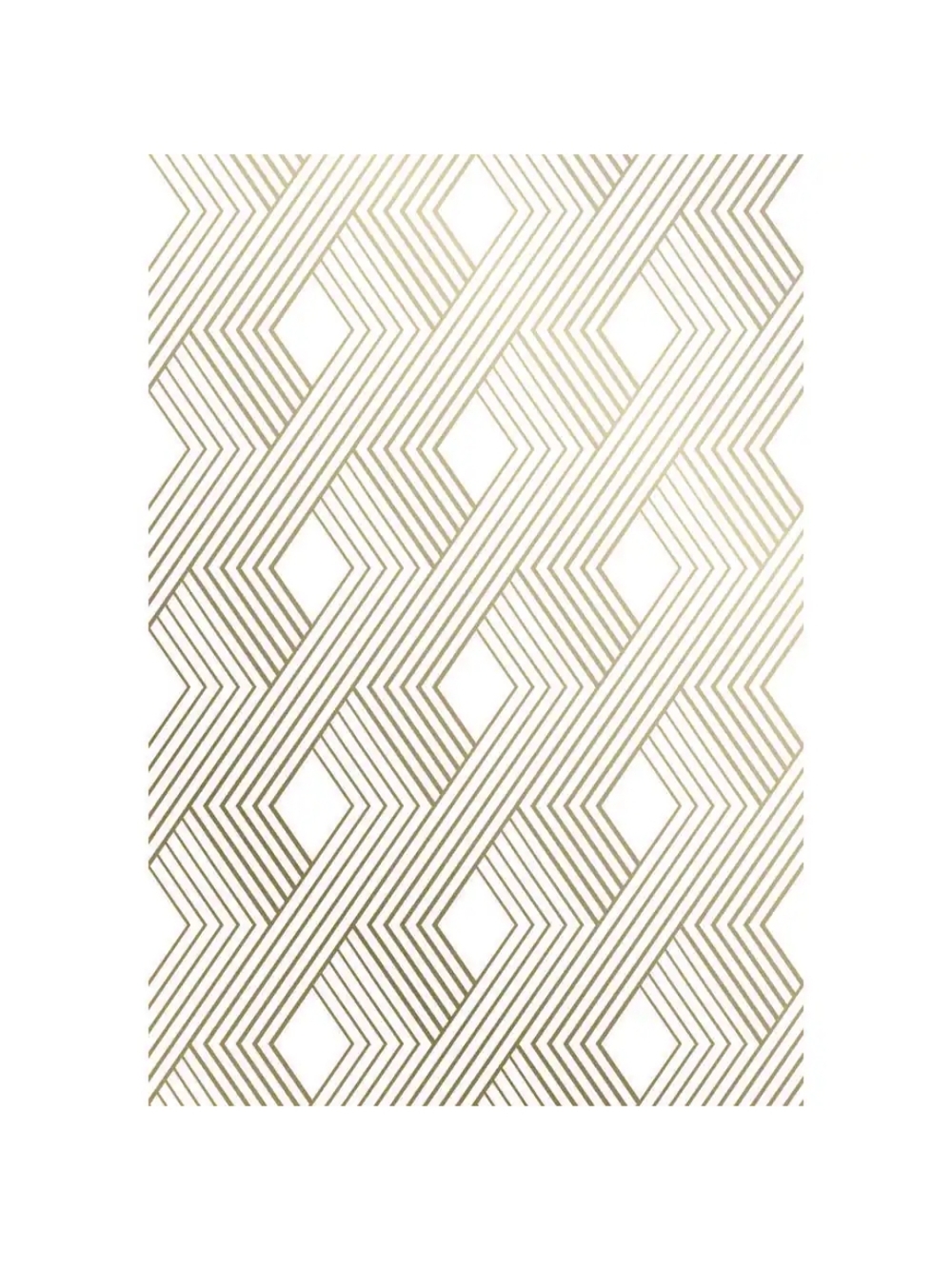 Peel and Stick Wallpaper Sheets 11 in. x 16 in. Gold Woven Geometric, Qty 24 NIB